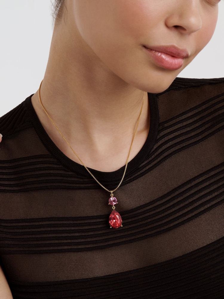 لون ذهبي - Ted Baker Tearsa: Crystal Teardrop Pendant Necklace - صورة 6 من 6 لون ذهبي - Ted Baker Tearsa: Crystal Teardrop Pendant Necklace - صورة 6 من 6