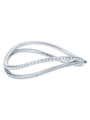 Ted Baker Silver Wavie Jewelled Wave Hinged Bangle Bracelet - Image 2 of 3