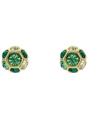 Ted Baker Gold Gemme: Crystal Gem Cluster Stud Earrings - Image 2 of 4