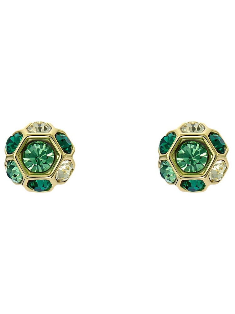 Ted Baker Gold Gemme: Crystal Gem Cluster Stud Earrings - Image 2 of 4