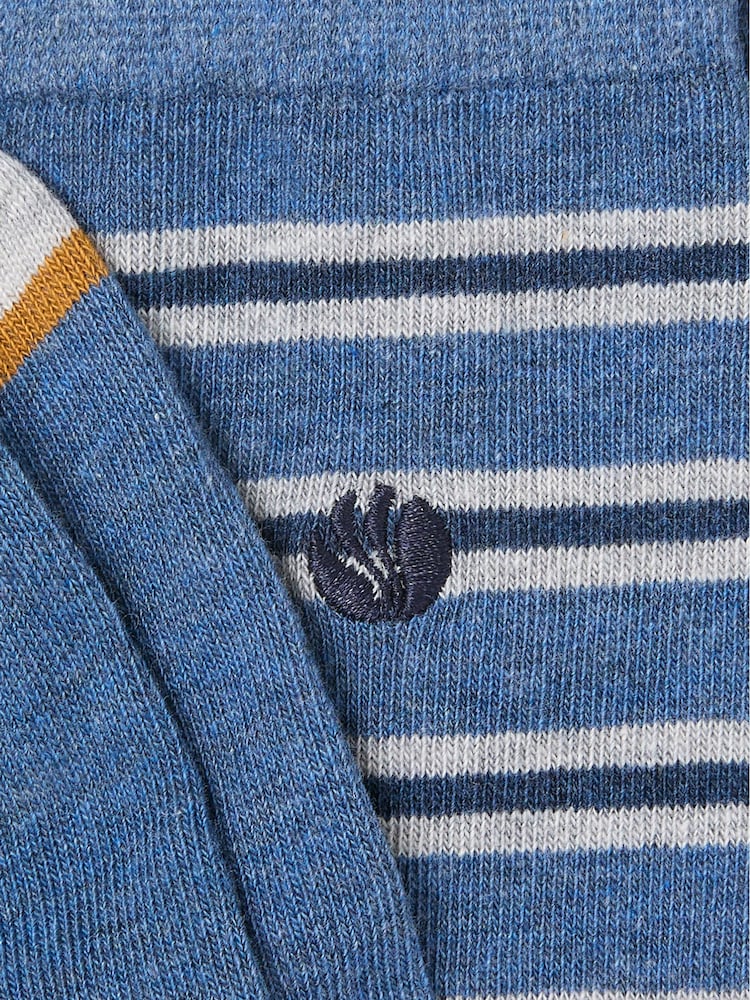 FatFace Blue Striped Socks - Image 2 of 2 FatFace Blue Striped Socks - Image 2 of 2