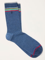 FatFace Blue Striped Socks - Image 1 of 2