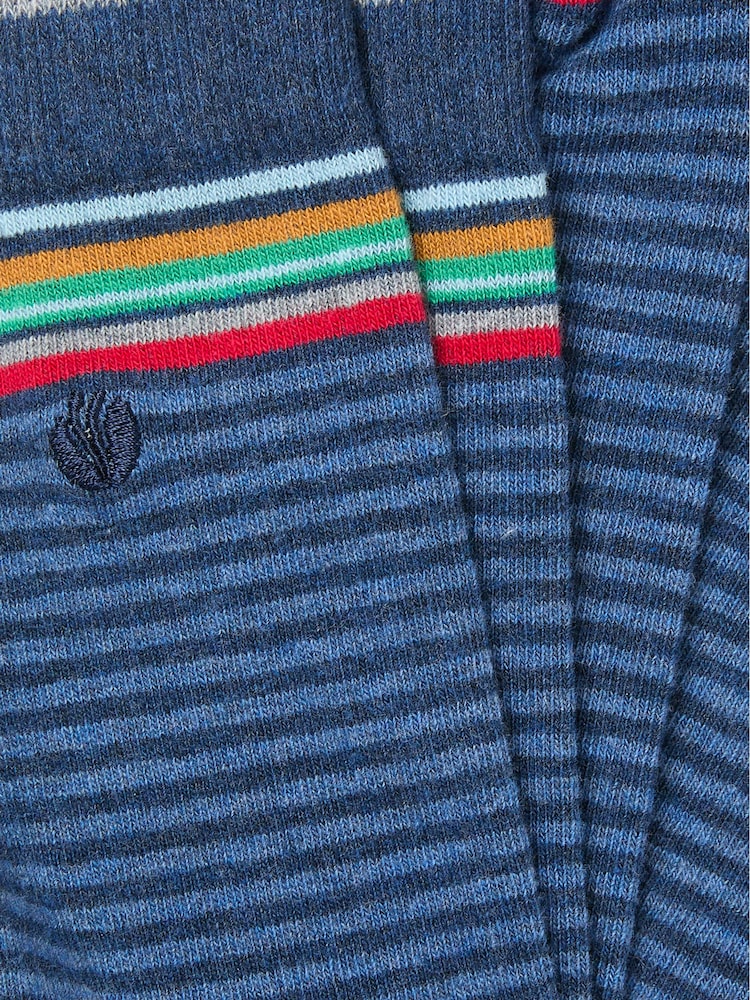 FatFace Blue Striped Socks - Image 2 of 2