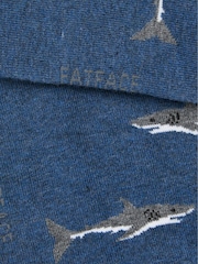 FatFace Grey Shark Socks - Image 2 of 2