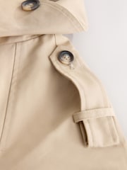 Nothing Ordinary Stone Pure Cotton Mini Trench Jacket - Image 8 of 9