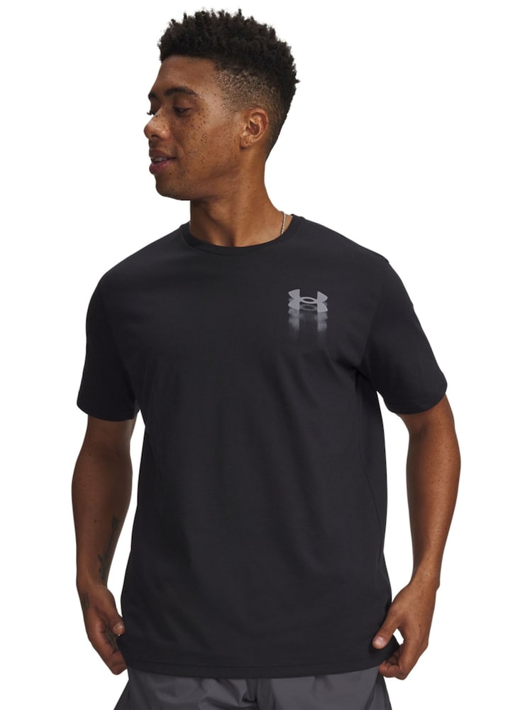 Under Armour Black Blur Logo Short Sleeve T-Shirt - Image 1 of 3