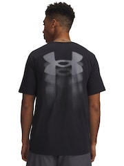 Under Armour Black Blur Logo Short Sleeve T-Shirt - Image 2 of 3