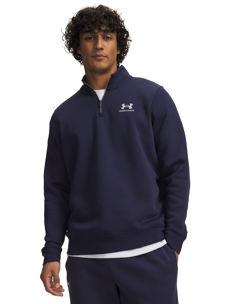 Μπλε - Φούτερ με φερμουάρ Under Armour Icon Fleece 1/4 - Εικόνα 1 από 1