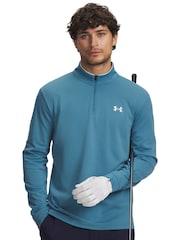 Under Armour Blue UA MatchPlay 1/4 Zip Sweat Top - Image 1 of 3