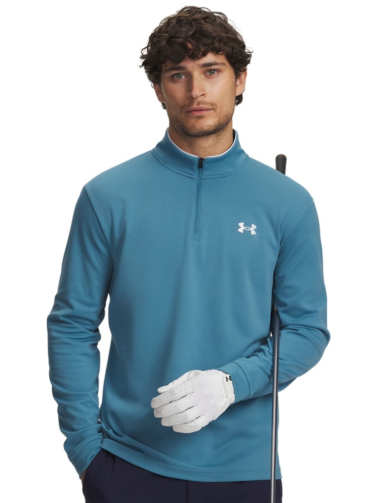Under Armour Blue UA MatchPlay 1/4 Zip Sweat Top - Image 1 of 3