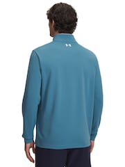 Under Armour Blue UA MatchPlay 1/4 Zip Sweat Top - Image 2 of 3