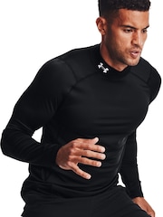 Under Armour Black Cold Gear Armour Fitted Mock T-Shirt - Image 3 of 8