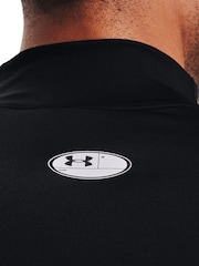 Under Armour Black Cold Gear Armour Fitted Mock T-Shirt - Image 5 of 8