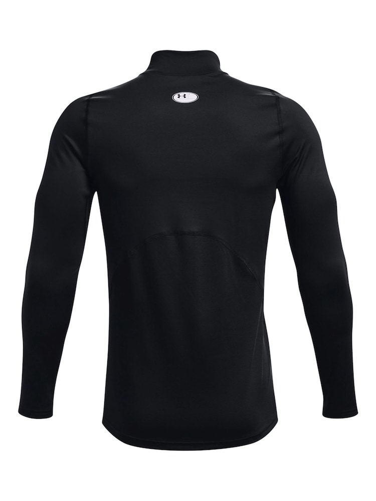Under Armour Black Cold Gear Armour Fitted Mock T-Shirt - Image 8 of 8