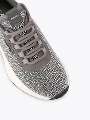 Carvela Grey Swift Jewel Runner Trainers - Image 5 of 5