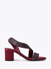 Carvela Red Gala Block Jewel 60 Sandals - Image 2 of 5
