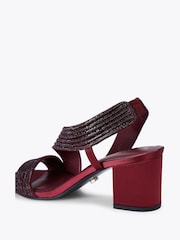 Carvela Red Gala Block Jewel 60 Sandals - Image 4 of 5