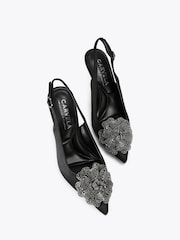 Carvela Fiore Sling Black Shoes - Image 3 of 5