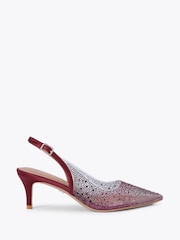 Carvela Red Positano Vinyl Sling Low Shoes - Image 2 of 5