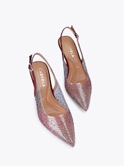 Carvela Red Positano Vinyl Sling Low Shoes - Image 3 of 5