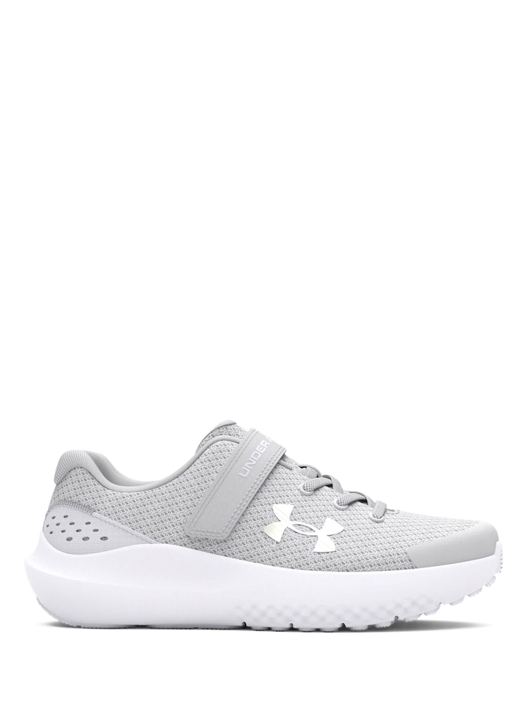Under Armour Grey Kids Surge 4 Trainers - Image 1 of 5