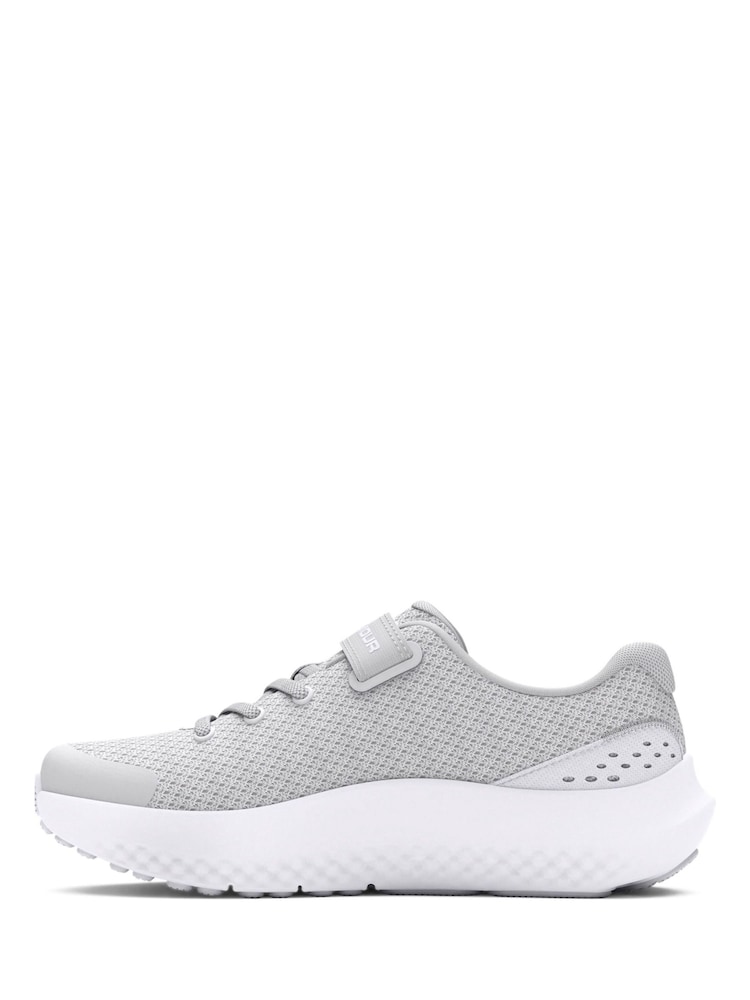 Under Armour Grey Kids Surge 4 Trainers - Image 2 of 5