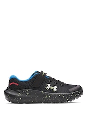 Under Armour Black/Yellow Surge 4 Trainers - Image 1 of 5