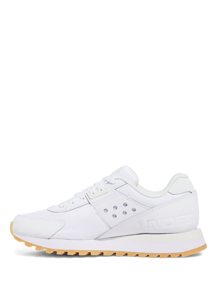 Under Armour White Essential Runner Trainers - Image 2 of 5