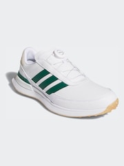 adidas Golf White/Green S2G 26 Boa Spikeless Shoes - Image 1 of 8