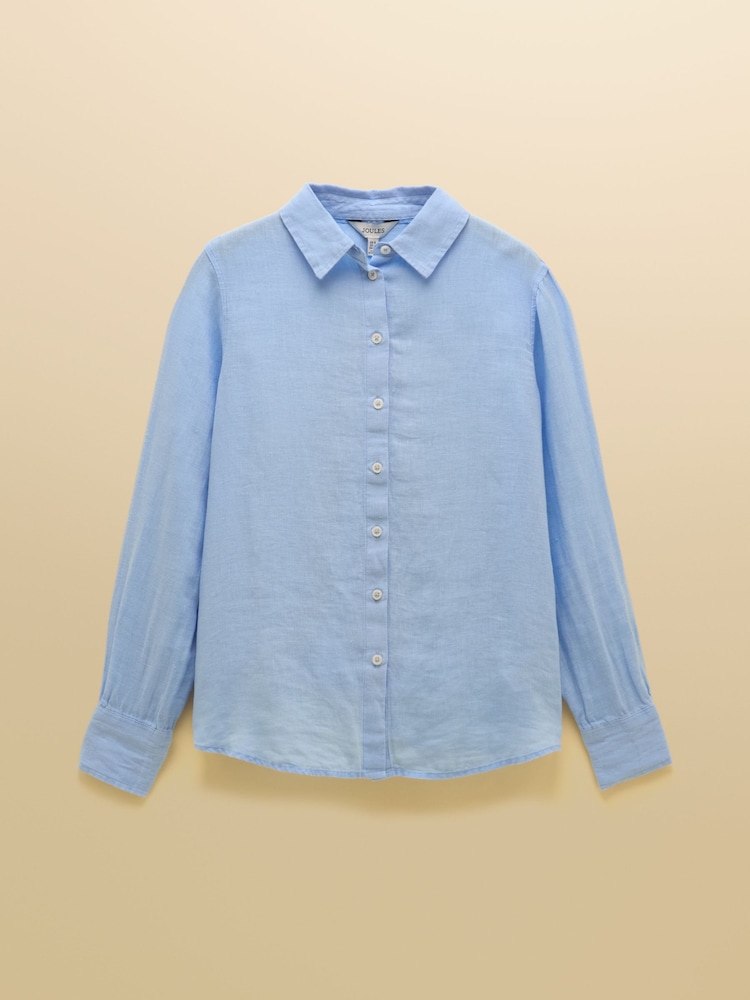 Blå - Joules Anna langermet 100% linskjorte - Bilde 7 av 7