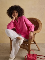 Rosa - Joules Anna langermet 100% linskjorte - Bilde 3 av 7