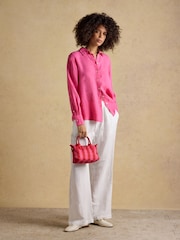 Rosa - Joules Anna langermet 100% linskjorte - Bilde 5 av 7