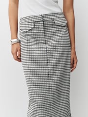 Kariert, Neutral - Ponte-Bleistiftrock - Bild 5 von 9