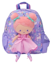 Smiggle Orange Teeny Tiny Ready Set Go Backpack With Detachable Plush Toy - Image 1 of 3