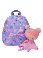Smiggle Orange Teeny Tiny Ready Set Go Backpack With Detachable Plush Toy - Image 2 of 3