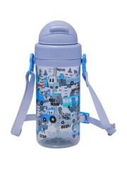 Smiggle Teeny Tiny Ready Set Go Plastic Drink Bottle With Strap 400Ml - Bild 1 von 2