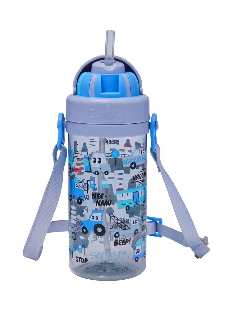 Smiggle Teeny Tiny Ready Set Go Plastic Drink Bottle With Strap 400Ml - Bild 2 von 2