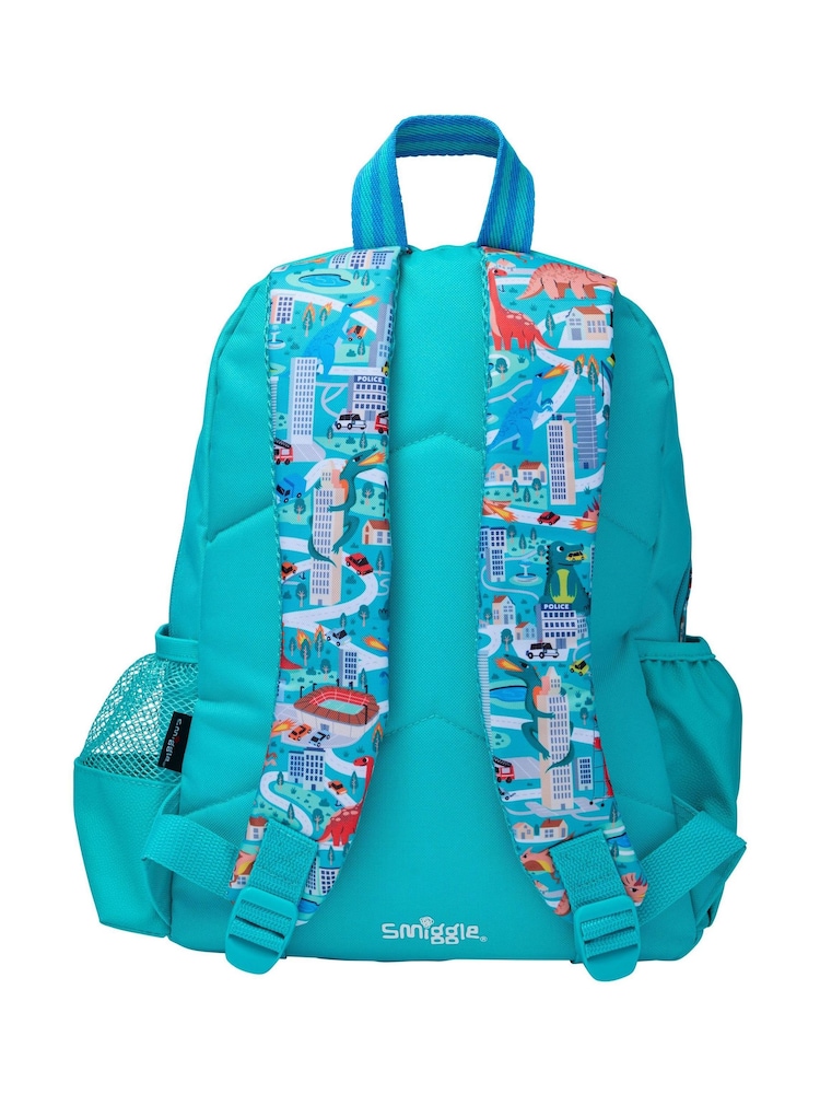Smiggle Green Adventurous Junior Character Backpack - Image 2 of 4 Smiggle Green Adventurous Junior Character Backpack - Image 2 of 4