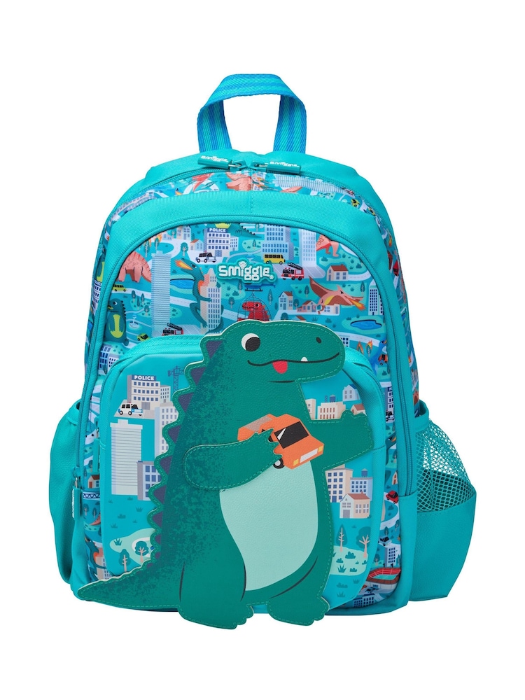 Smiggle Green Adventurous Junior Character Backpack - Image 4 of 4 Smiggle Green Adventurous Junior Character Backpack - Image 4 of 4