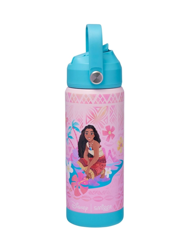 Smiggle Moana Print Squiggle Insulated Stainless Steel Drink Bottle 550Ml - Bild 1 von 3