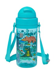 Smiggle Green Adventurous Teeny Tiny Plastic Drink Bottle With Strap 400Ml - Image 3 of 4