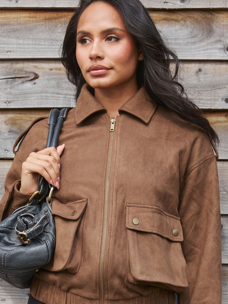 Bomber jakna iz umetnega semiša South Beach - Slika 2 iz 6 Bomber jakna iz umetnega semiša South Beach - Slika 2 iz 6