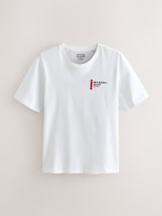 White Regular Fit Japanese Surf Graphic Print T-Shirt - Image 5 of 8