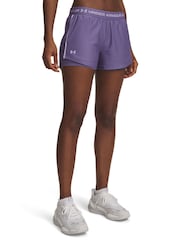 Under Armour Purple Tech Play Up 2-in-1 Shorts - Image 3 of 4