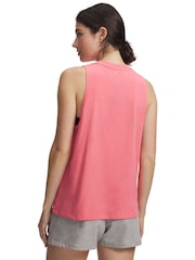 Under Armour Pink Rival Muscle Vest - Image 2 of 3