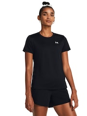 Under Armour Black Tech Crew Neck Solid T-Shirt - Image 1 of 12
