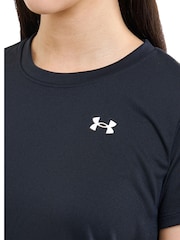 Under Armour Black Tech Crew Neck Solid T-Shirt - Image 3 of 12