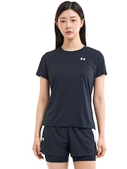 Under Armour Black Tech Crew Neck Solid T-Shirt - Image 9 of 12