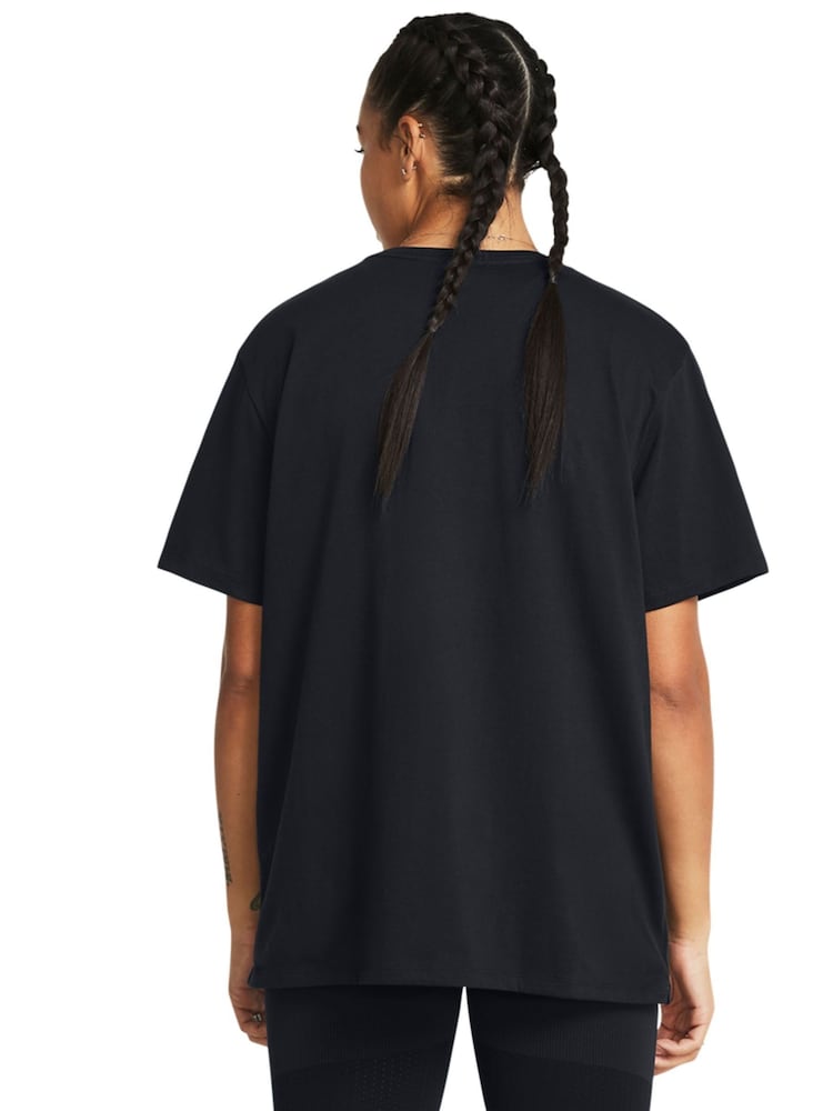 Under Armour Black Campus Oversize T-Shirt - Image 2 of 4