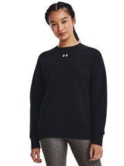 Under Armour Black Rival Fleece Crew Neck Sweatshirt - Image 1 of 2